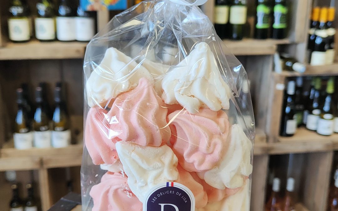 MERINGUES DUO NATURE ET FRAISE