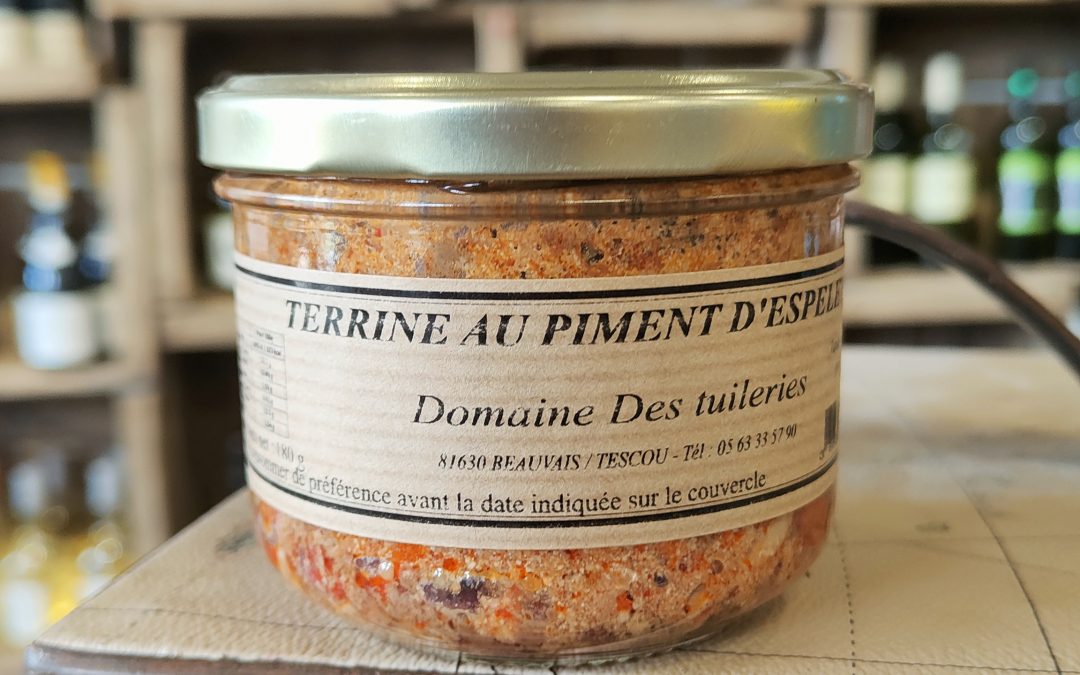 TERRINE AU PIMENT D&rsquo;ESPELETTE 180G